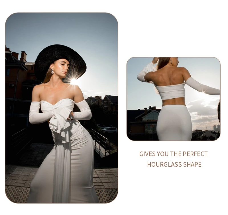 Summer party white crop top set