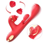 5 in 1 thrusting dildo vibrator silicone g spot toy