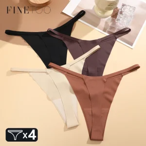Ultra thin thong set with low rise fit and seamless breathable everyday design