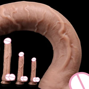 realistic silicone dildo suction cup medical silicone toy
