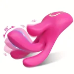 Wiggle Finger Vibrator 3-in-1 for women – G-Spot, clitoral, and vaginal stimulator in waterproof silicone.
