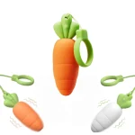 Cute carrot bullet vibrator USB rechargeable
