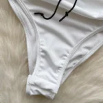 White Lace-Up Corset Bodysuit - Image 5