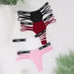 Ribbed Letter Thong Set - Image 3