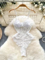 Lace Mesh Bodysuit - Image 2