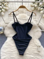 Black Beaded Camisole Bodysuit - Image 2
