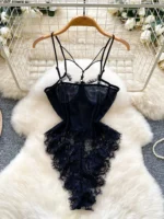 Lace Mesh Bodysuit - Image 3