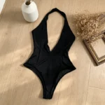 Halter Plunge Bodysuit - Image 2