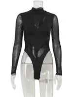 Mesh Turtleneck Bodysuit - Image 5
