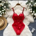 Bandage Mesh Bodysuit - Image 9