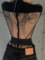 Sheer Sleeve Bodysuit - Image 2