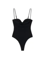 Sweetheart Draped Bodysuit - Image 2