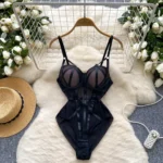 Bandage Mesh Bodysuit - Image 7