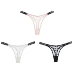 mesh low rise thong with sheer fabric and lightweight seamless everyday fit
