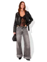 Lace Trim Bodysuit - Image 4