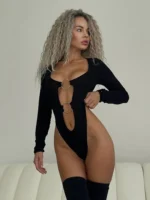 Ring Cutout Bodysuit - Image 3
