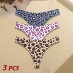 Leopard Seamless Thong Set - Image 15