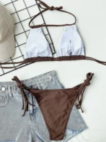Bandage Halter Bikini - Image 3