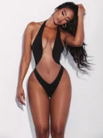 Halter Cutout Bodysuit - Image 5