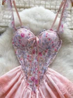 Floral Lace Mini Dress - Image 4