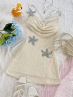 Starfish Halter Mini Dress - Image 4