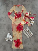 Floral Cover Up Bikini - Image 3