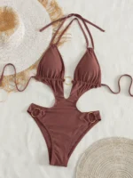 Ring Cut Out Monokini - Image 2