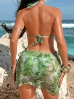 Tie Dye Halter Bikini Set - Image 4