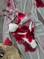 Floral Cover Up Bikini - Image 2