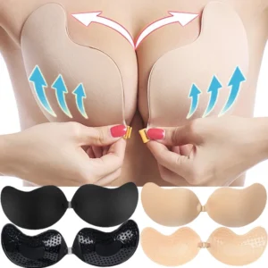 Reusable Nipple Covers with adhesive push-up design, A-D cup sizing, and invisible strapless styling