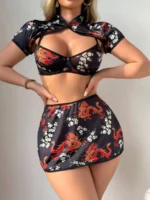Dragon Print Skirt Set - Image 2
