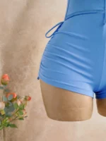 Blue Halter Playsuit - Image 5