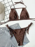 Bandage Halter Bikini - Image 2