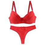 Padded Lace Bra Set - Image 2