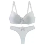 Padded Lace Bra Set - Image 5
