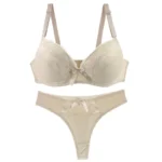 Padded Lace Bra Set - Image 4