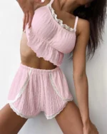 Knit Shorts Pajama Set - Image 7