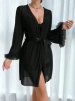 Sheer Robe Slip Set - Image 2