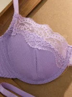Purple Lace Bra Set - Image 5