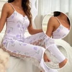 Lavender Lace Pajama Set - Image 2