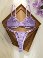 Purple Lace Bra Set - Image 2