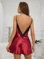Lace Backless Nightdress - Image 4