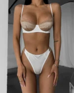 Satin Lace Bra Set - Image 9