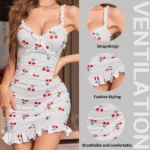 Cherry Charm Mini Nightdress - Image 6
