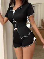 Sweet Bow Pajama Shorts Set - Image 9