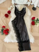 Lace Satin Nightgown - Image 7