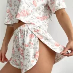 Floral Shorts Pajama Set - Image 3