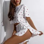 Printed Pajama Shorts Set