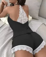 Sleeveless Pajama Shorts Set - Image 10
