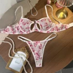 Rose Mesh Lingerie Set - Image 6